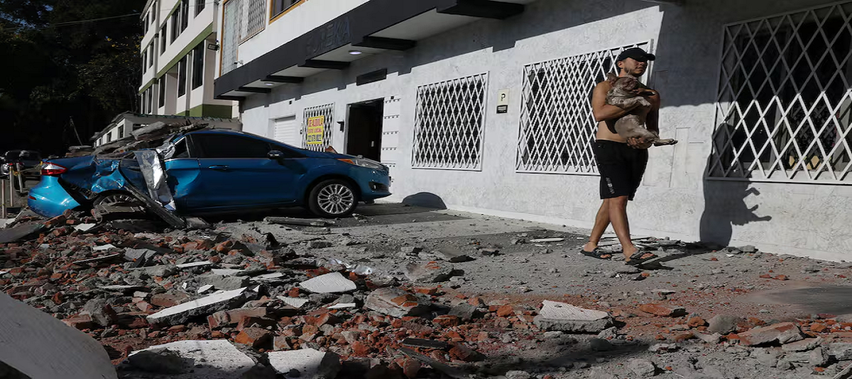 Fuerte y prolongado terremoto sacude a Colombia: 7.4 grados en la escala de Richter